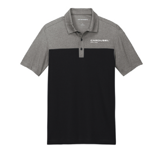 CO202. Port Authority® Fine Pique Blend Blocked Polo