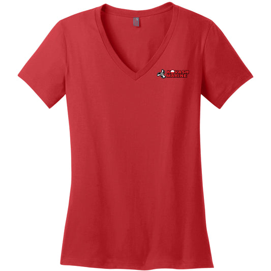 KM202. Ladies' Perfect Weight V-Neck Tee