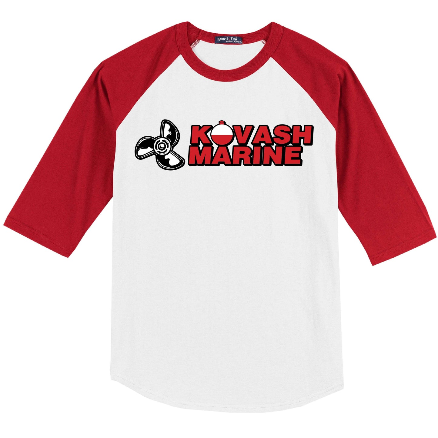 KM400. Youth Raglan Baseball Tee