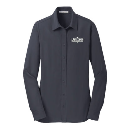 HI100. Port Authority® Ladies Dimension Knit Dress Shirt