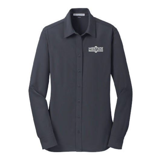 HI100. Port Authority® Ladies Dimension Knit Dress Shirt