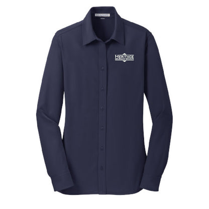 HI100. Port Authority® Ladies Dimension Knit Dress Shirt
