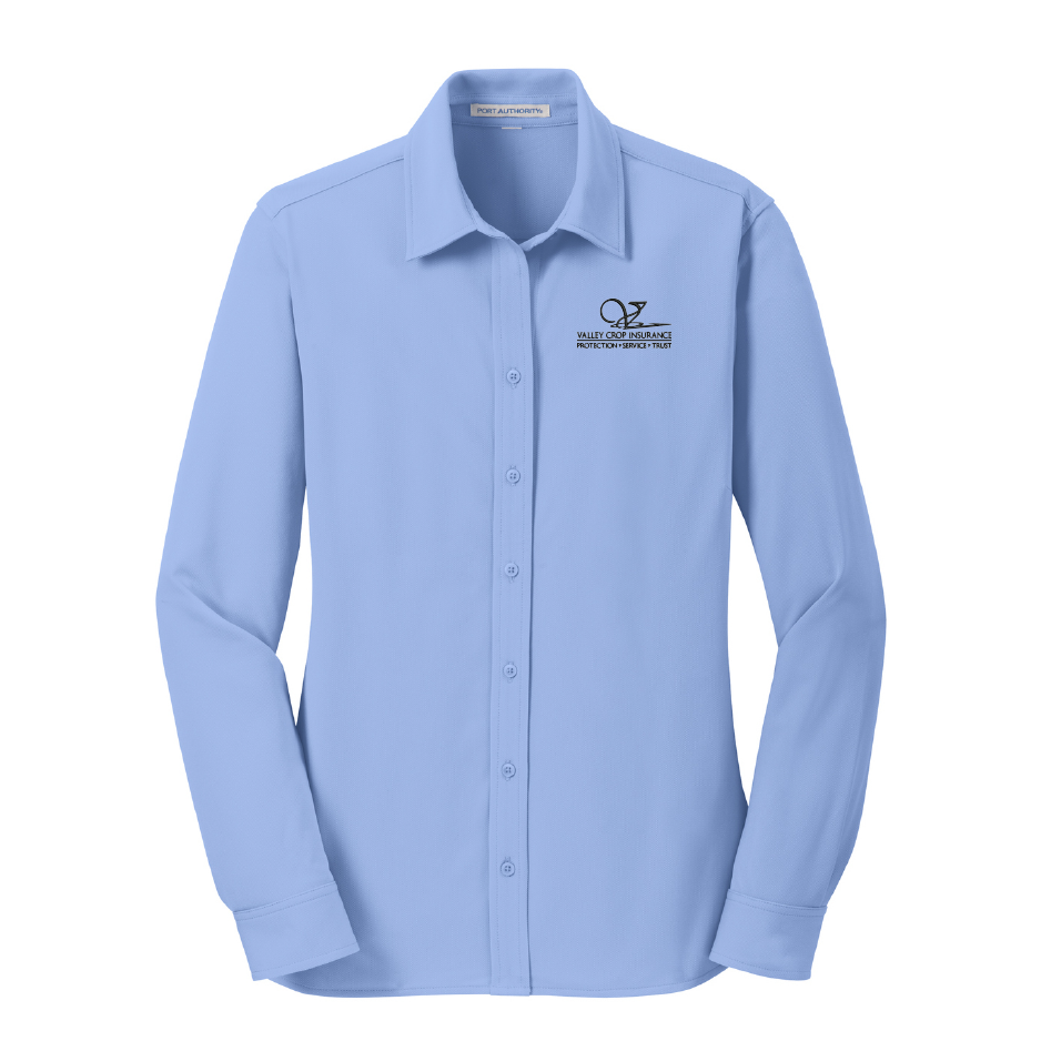 HI100. Port Authority® Ladies Dimension Knit Dress Shirt