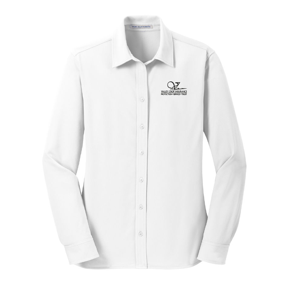 HI100. Port Authority® Ladies Dimension Knit Dress Shirt