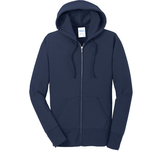 CC212. Women's Port & Company Core Fleece Full-Zip Hooded Sweatshirt