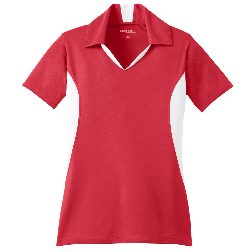 BWW221.  Sport-Tek® Ladies Side Blocked Micropique Sport-Wick® Polo