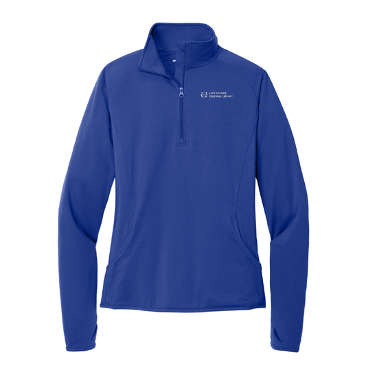 LAL107. Sport-Tek® Ladies' Sport-Wick® Stretch 1/2-Zip Pullover Sweatshirt