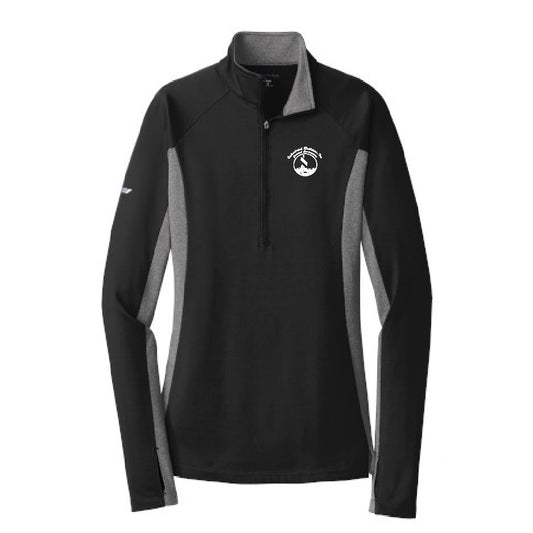 IBI108. Ladies’ Sport-Tek Sport-Wick Stretch Contrast 1/2-Zip Pullover