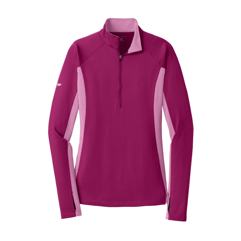 XA212. Sport-Tek® Ladies Sport-Wick® Stretch Contrast 1/2-Zip Pullover