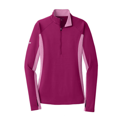 XA212. Sport-Tek® Ladies Sport-Wick® Stretch Contrast 1/2-Zip Pullover