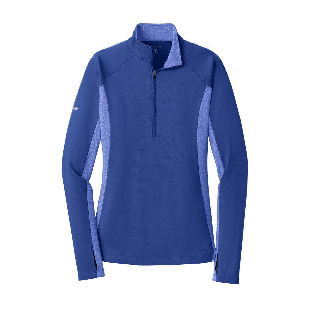 XA212. Sport-Tek® Ladies Sport-Wick® Stretch Contrast 1/2-Zip Pullover