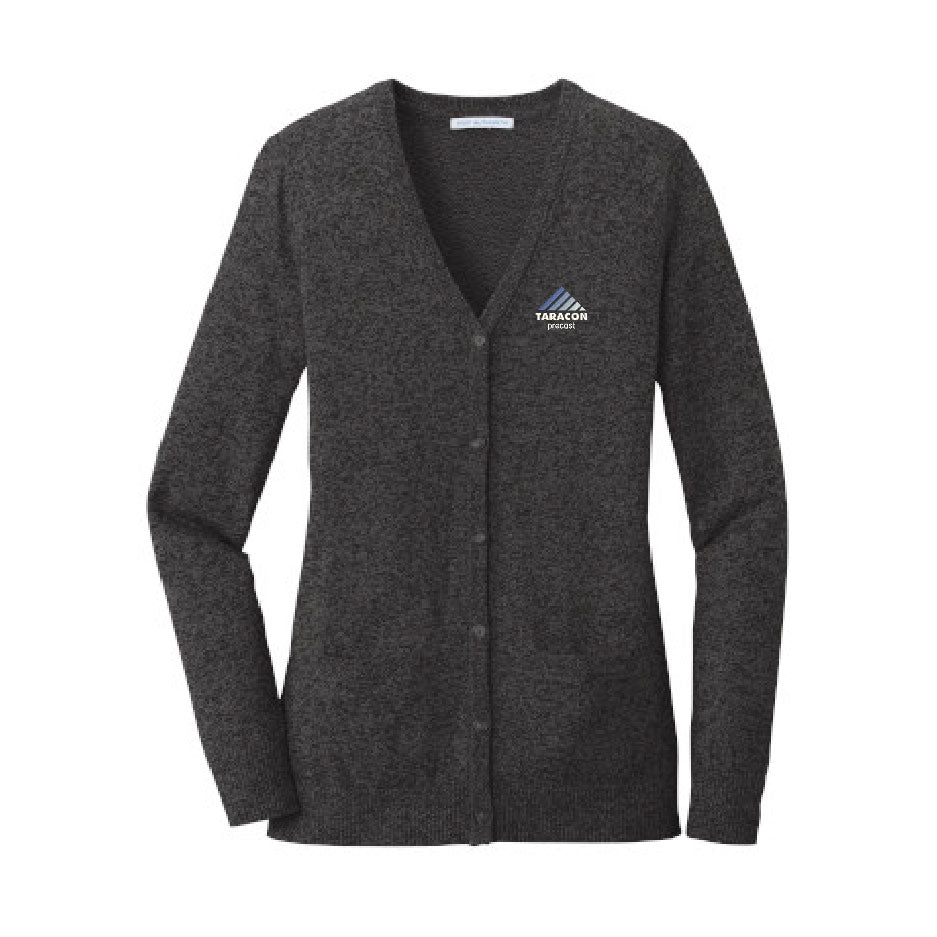 TRCN101. Port Authority® Ladies Marled Cardigan Sweater