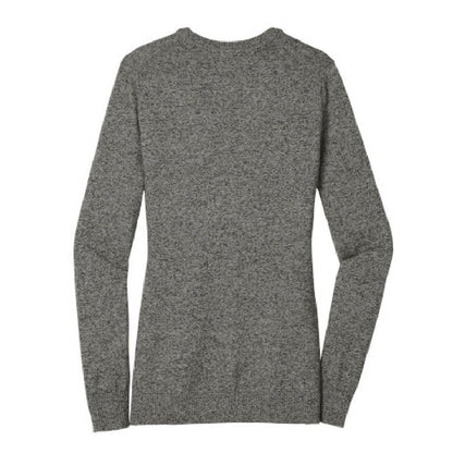 TRCN101. Port Authority® Ladies Marled Cardigan Sweater