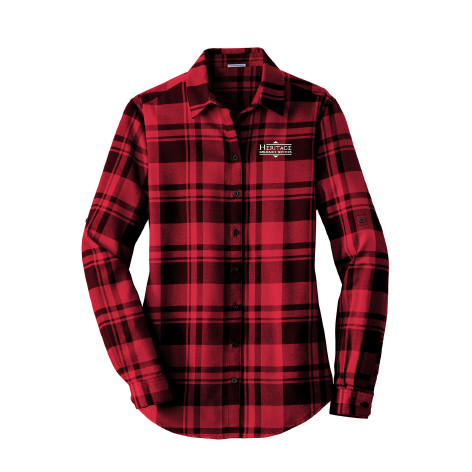 HI110. Port Authority Ladies Plaid Flannel Tunic