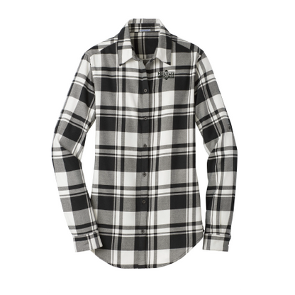 HI110. Port Authority Ladies Plaid Flannel Tunic