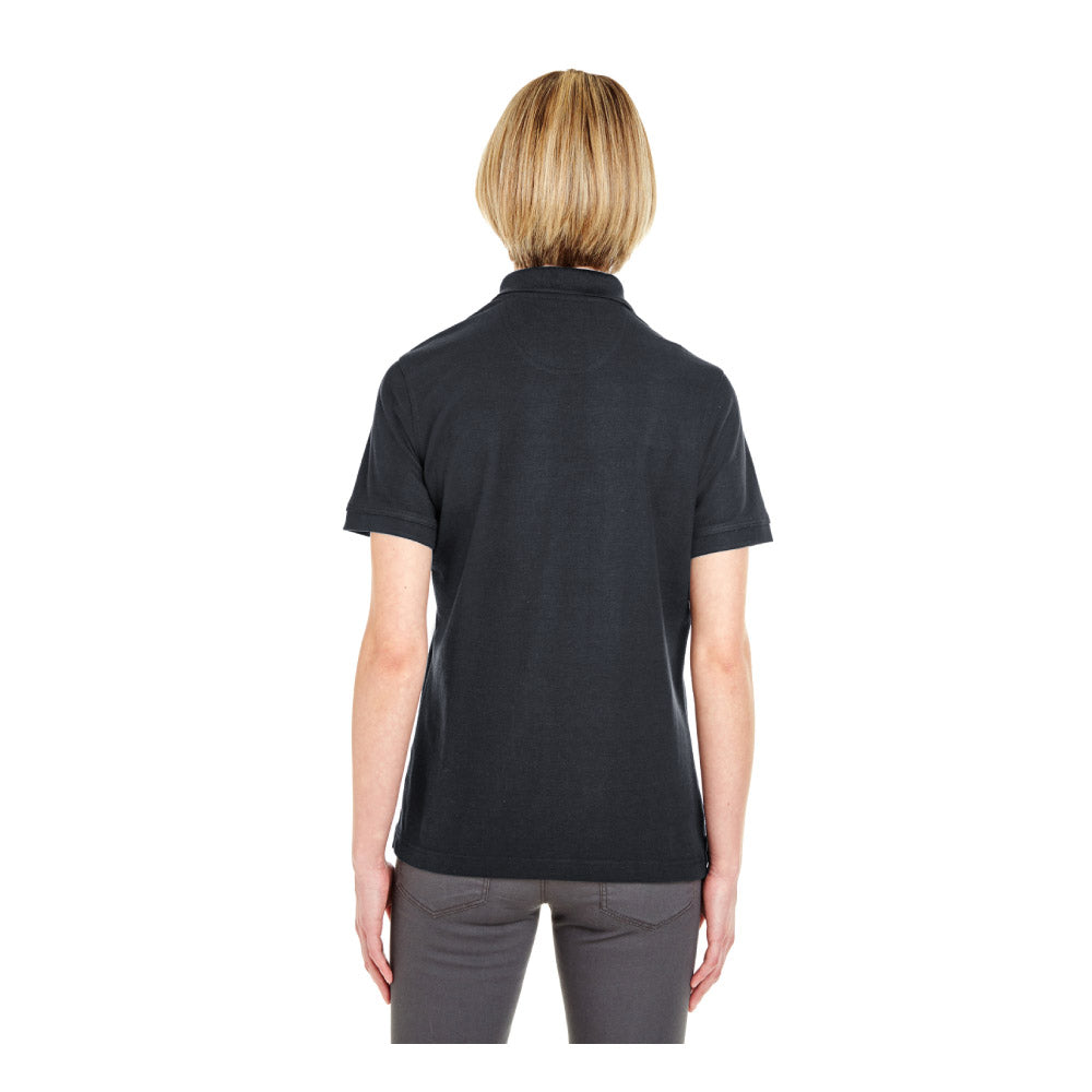 UNDFMS. UltraClub Ladies' Platinum Honeycomb Piqué Polo