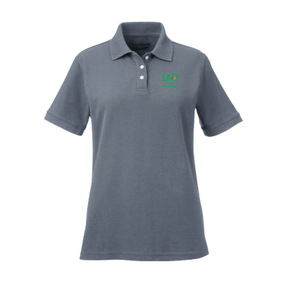 UNDFMS. UltraClub Ladies' Platinum Honeycomb Piqué Polo