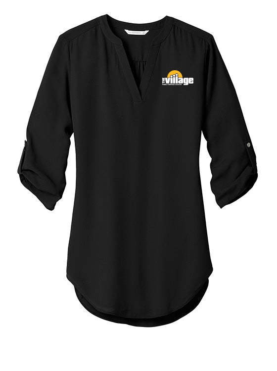 VFSC111. Port Authority ® Ladies 3/4-Sleeve Tunic Blouse