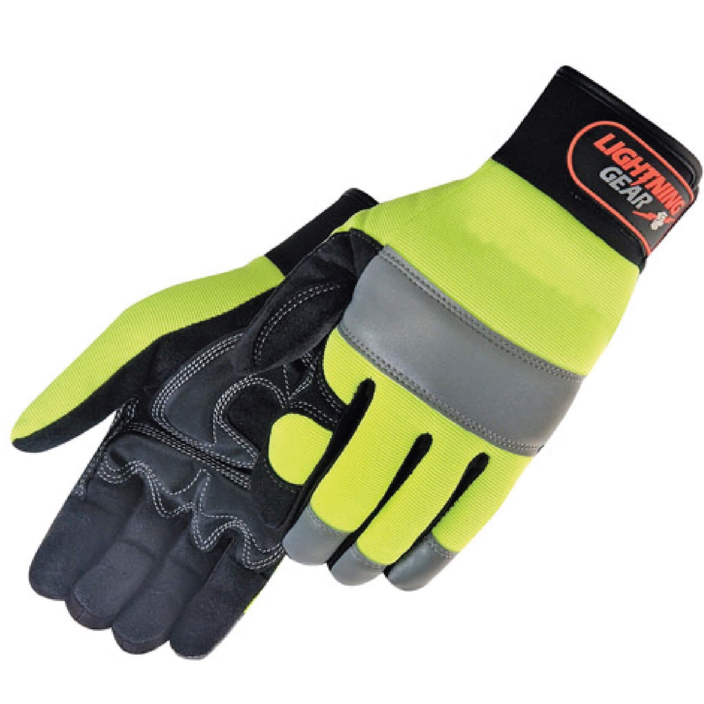 AS303t. Premium Hi-Vis Reinforced Palm Mechanic Gloves