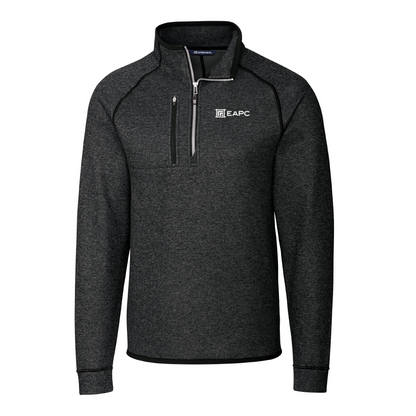 EAPC240. Cutter & Buck Mainsail Sweater-Knit Mens Half Zip Pullover Jacket