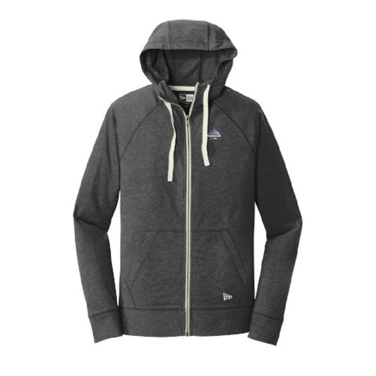 TRCN217. New Era® Sueded Cotton Blend Full-Zip Hoodie