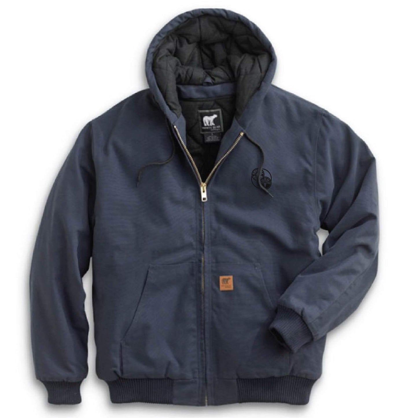 ACS211T. Men's Tall White Bear Cotton Duck Hooded Jacket