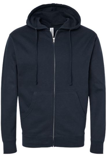 PC304. Independent Trading Co. Midweight Full-Zip Hooded Sweatshirt
