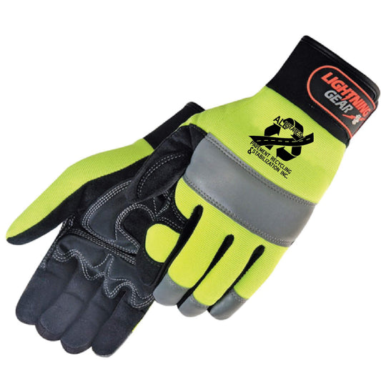 AS303t. Premium Hi-Vis Reinforced Palm Mechanic Gloves