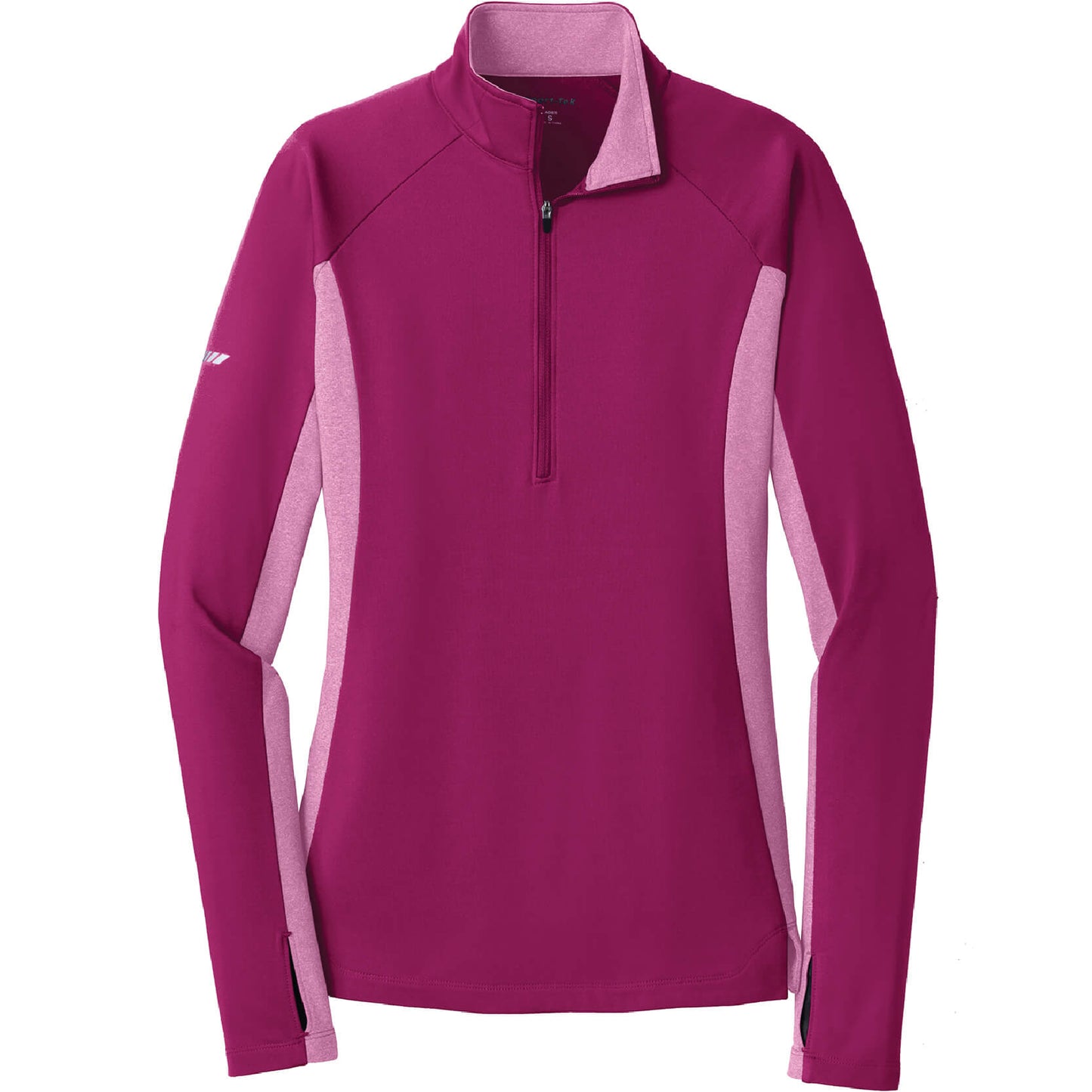GC227. Women's Sport-Tek® Sport-Wick® Stretch Contrast 1/2-Zip Pullover