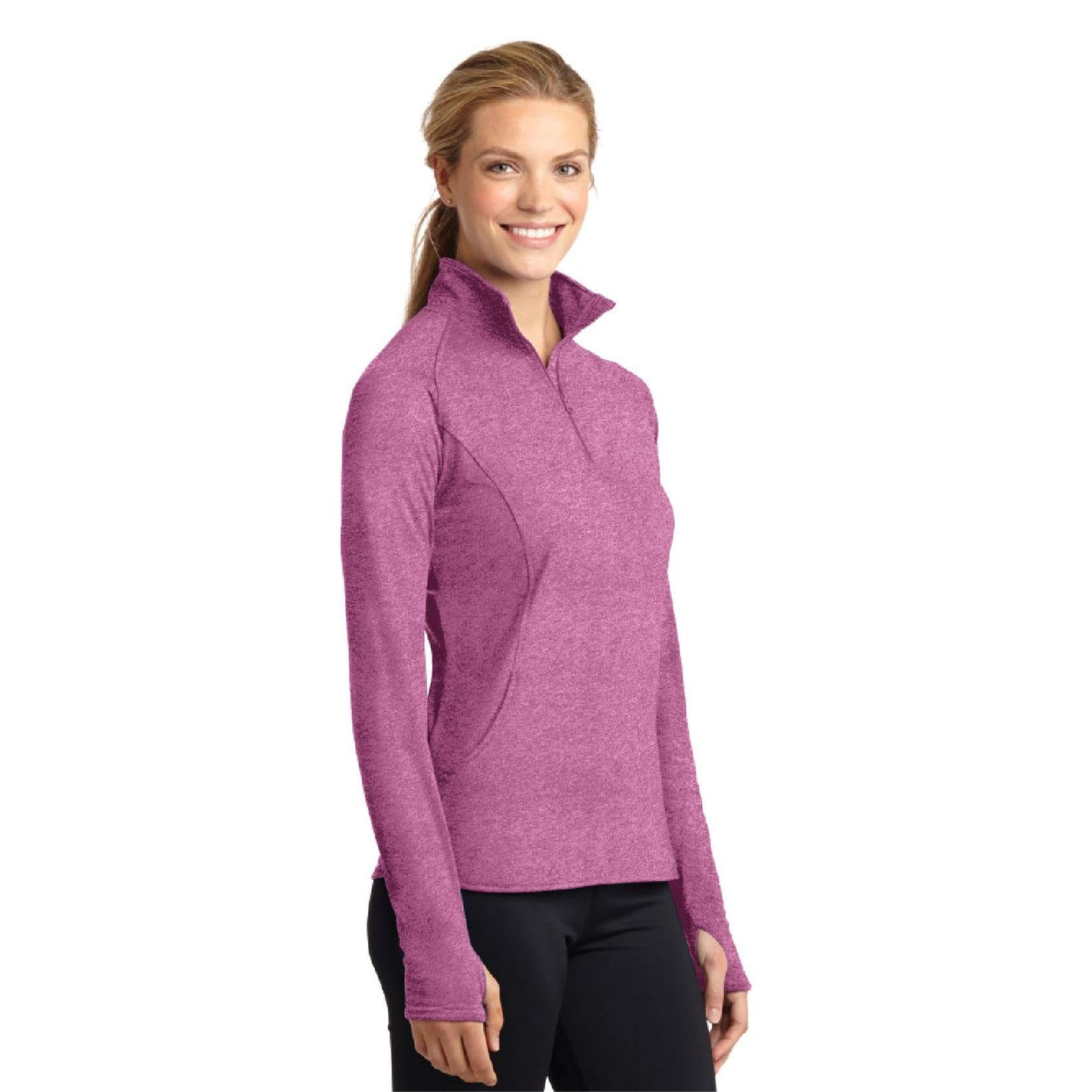 CAPLP104. Ladies Sport-Wick® Stretch 1/2-Zip Pullover