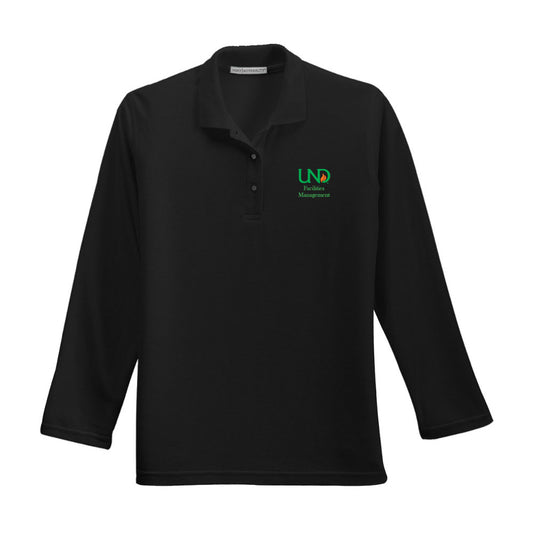 UNDFMS. Port Authority® Ladies' Silk Touch Long Sleeve Polo