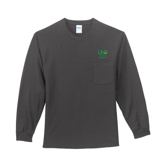 UNDFMS. Port & Company® Long Sleeve Essential Pocket Tee