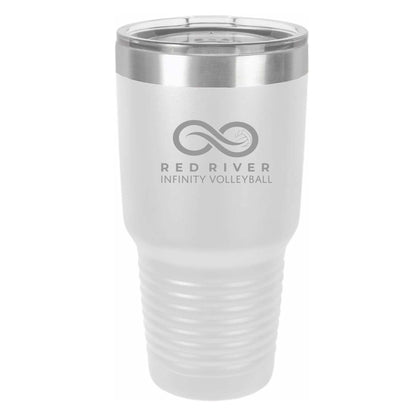 RRIV516. Polar Camel 30 oz. Ringneck Vacuum Insulated Tumbler w/Lid & Silver Ring