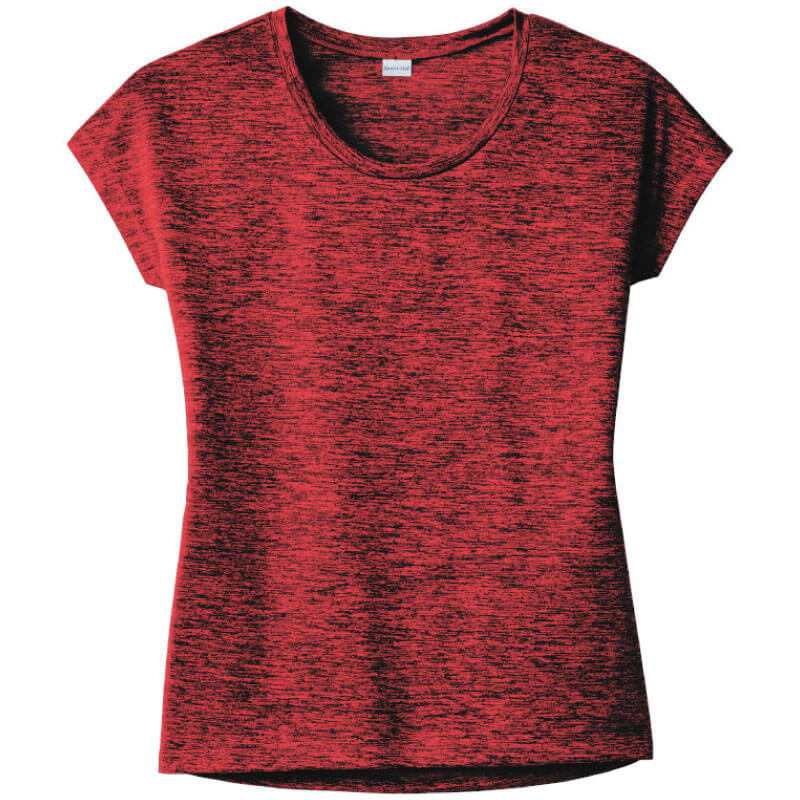 FLAG105. Sport-Tek® PosiCharge® Electric Heather Sporty Tee