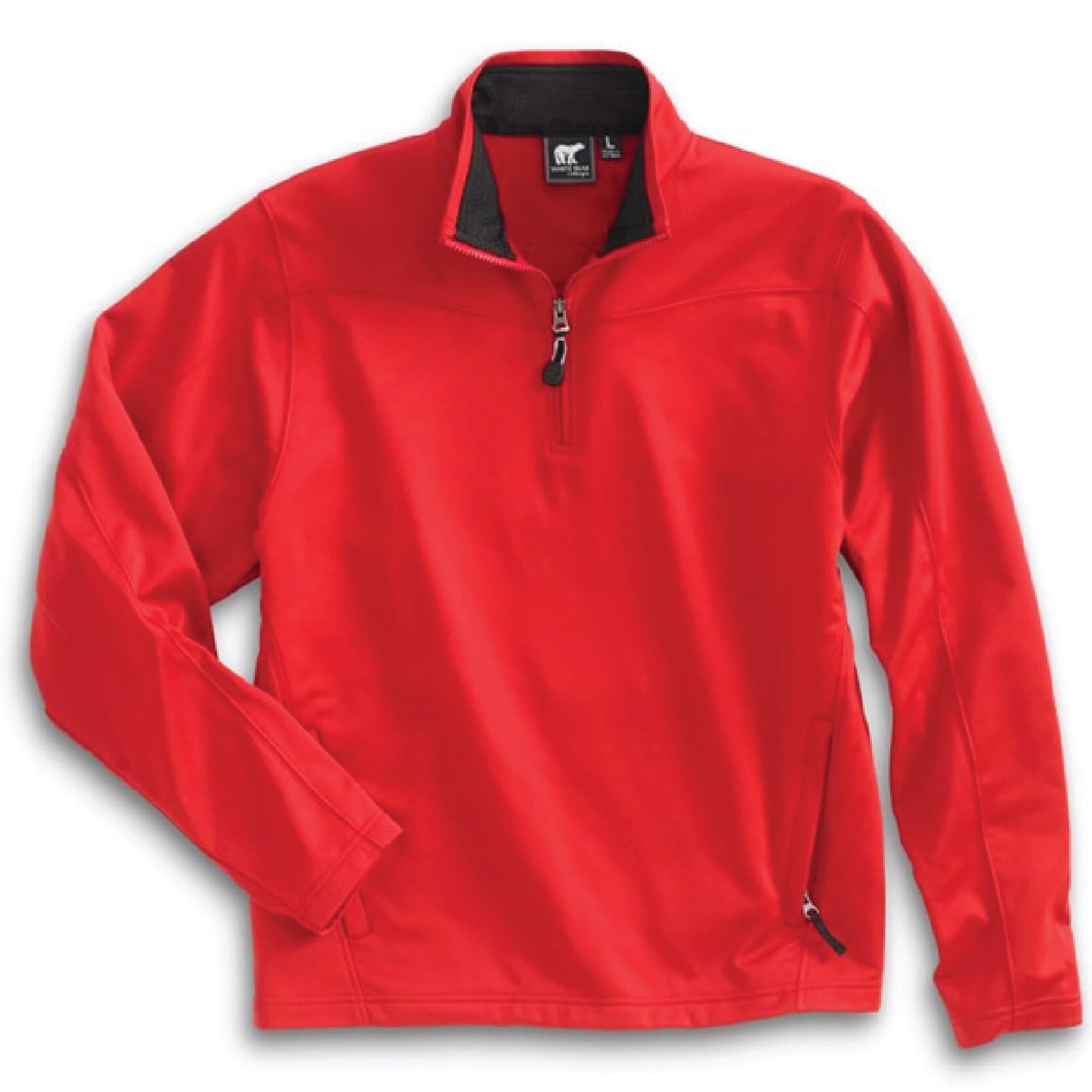 AS207. Men's White Bear 1/4-Zip Performance Pullover