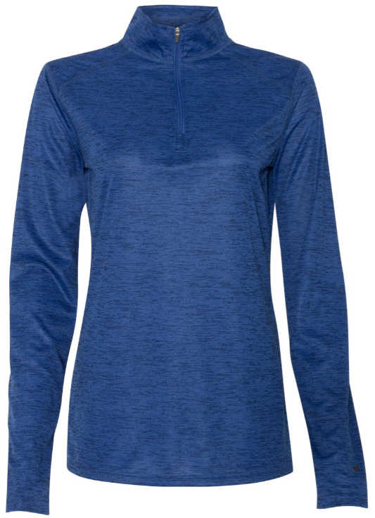 VFSC108. Women's Badger Tonal Blend 1/4-Zip Pullover
