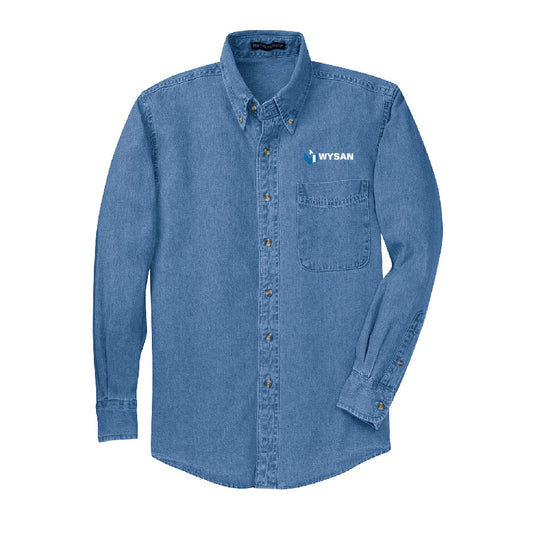 WYS222. Port Authority® Long Sleeve Denim Shirt