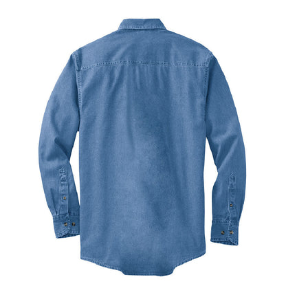 TRCN222. Port Authority® Long Sleeve Denim Shirt