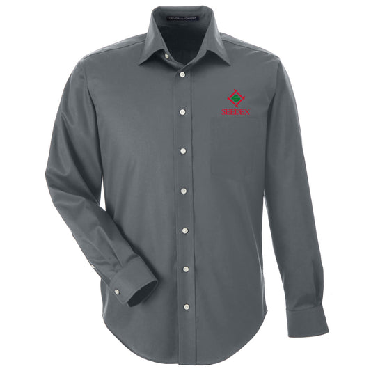SDX218. Men’s Solid Stretch Twill Dress Shirt