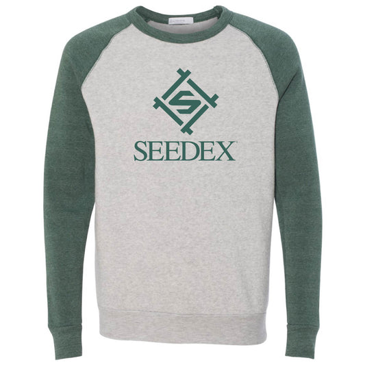 SDX219. Unisex Eco-Fleece Colorblock Crewneck Sweatshirt