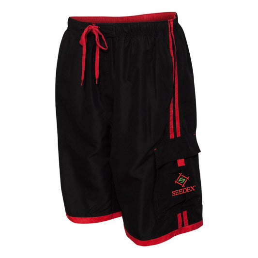 SDX220. Striped Swim Trunks