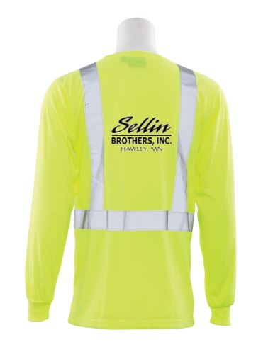 SBI107. Long Sleeve T-Shirt with Reflective Tape