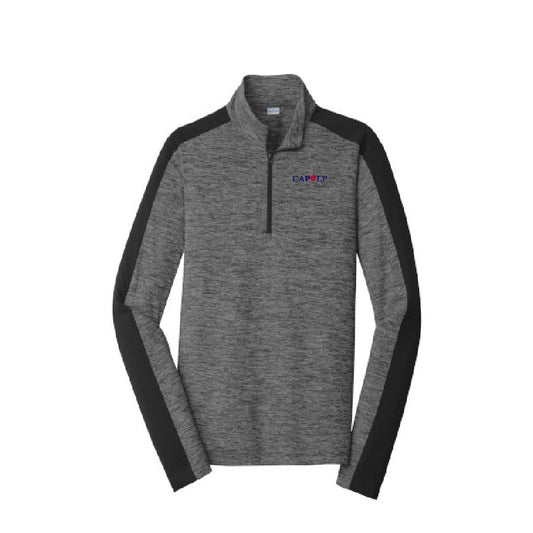 CAPLP208. Sport-Tek PosiCharge Electric Heather Colorblock 1/4-Zip Pullover