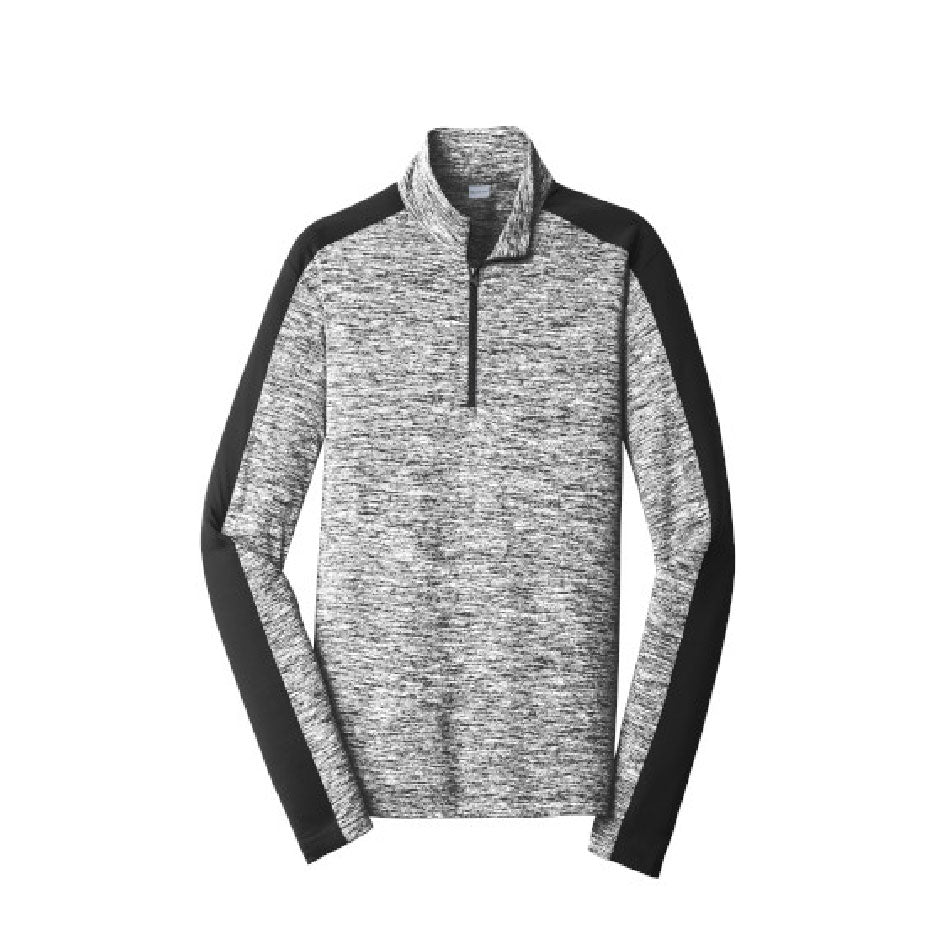 CAPLP208. Sport-Tek PosiCharge Electric Heather Colorblock 1/4-Zip Pullover