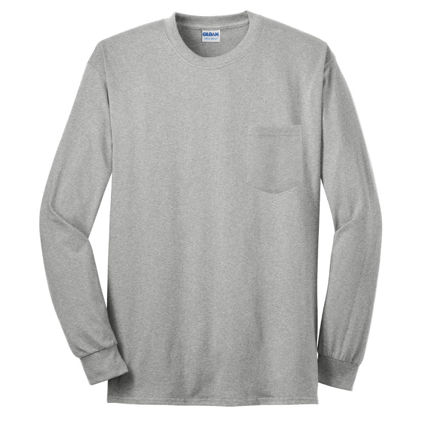 SDX205. Men’s 100% Cotton Long Sleeve T-Shirt w/ Pocket