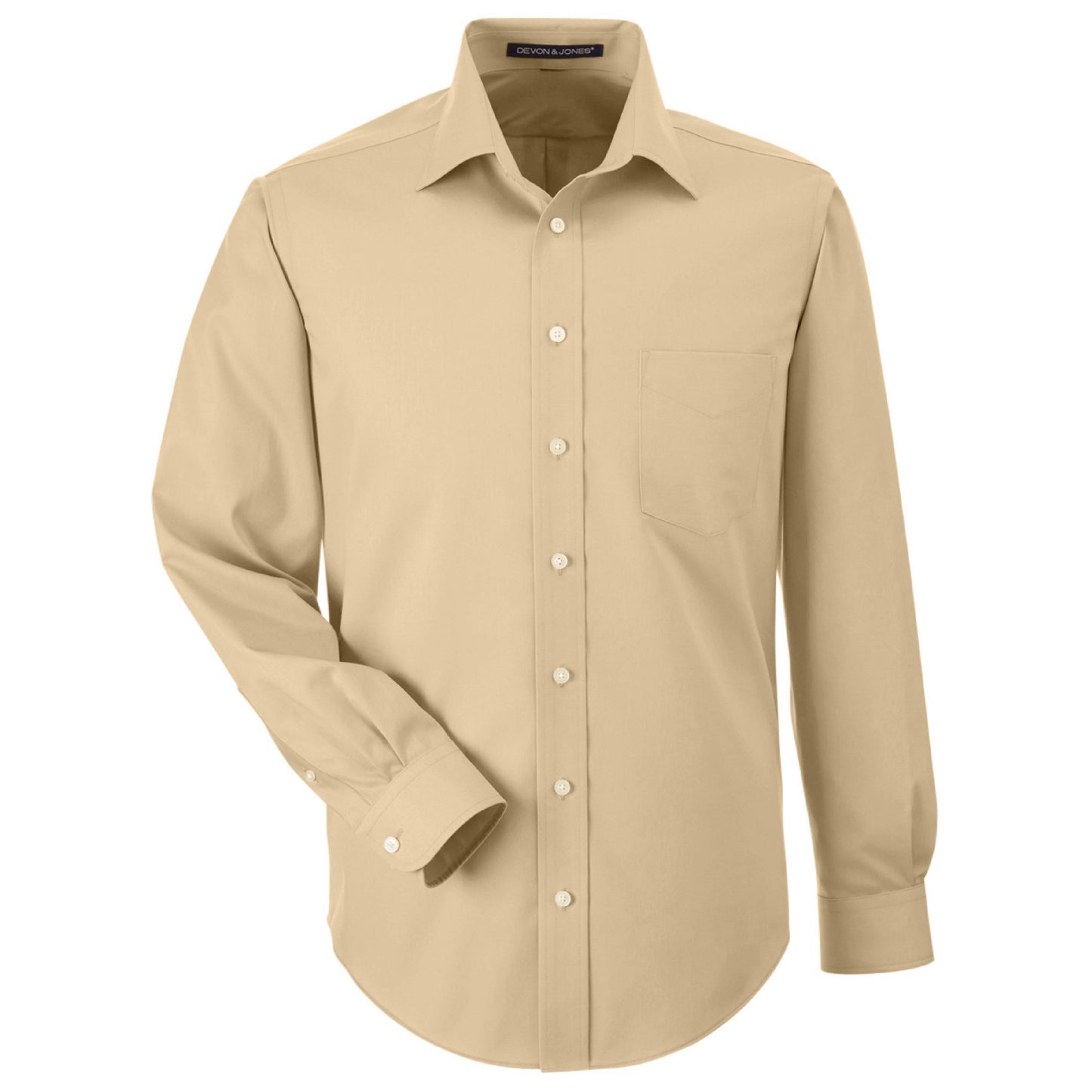 SDX218. Men’s Solid Stretch Twill Dress Shirt