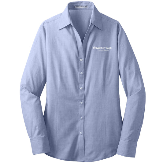 GC206. Women's Port Authority® Crosshatch Easy Care Shirt