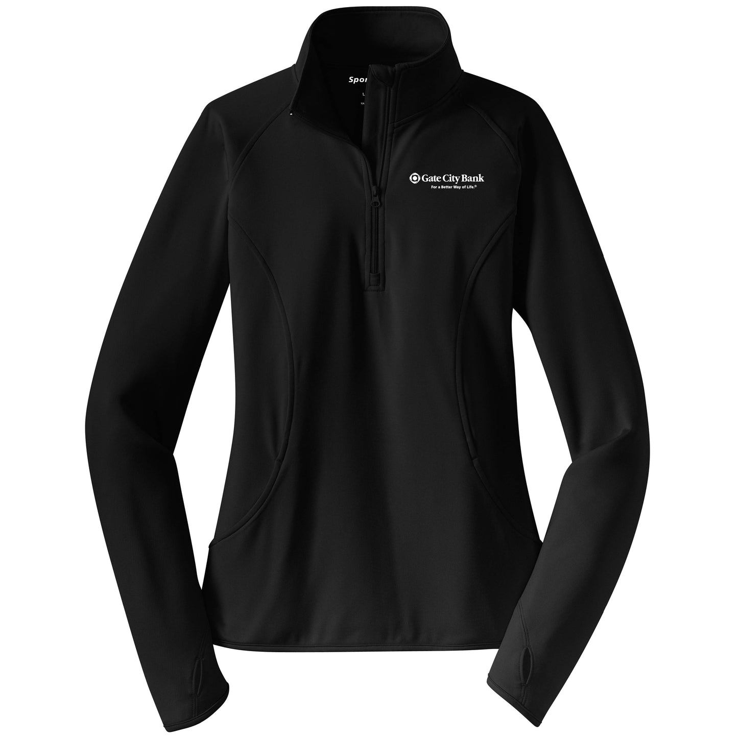 GC208. Women's Sport-Tek® Sport-Wick® Stretch 1/2-Zip Pullover