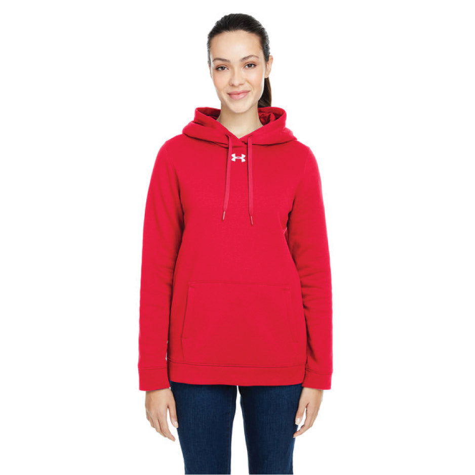 TSM221. Under Armour Ladies Hustle Pullover Hooded Sweatshirt