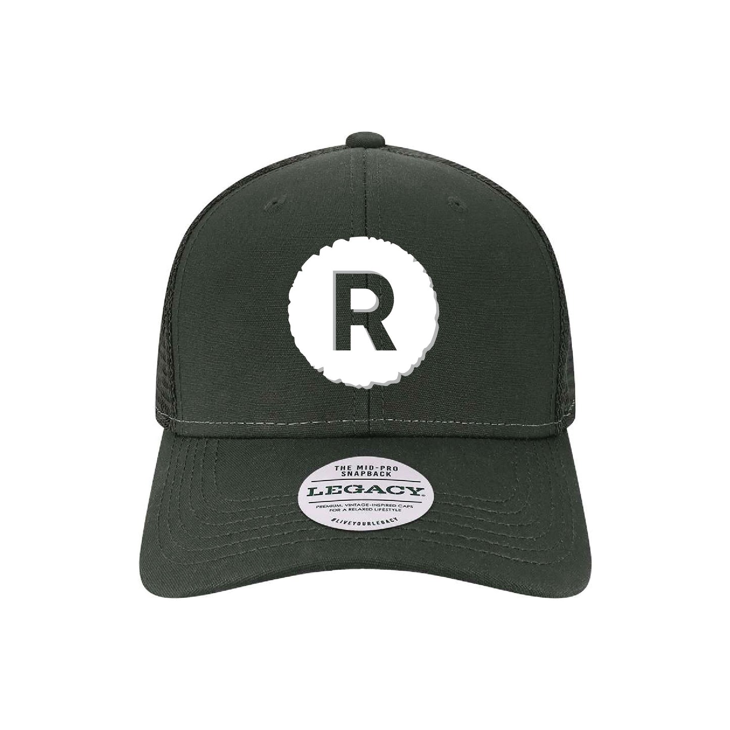 TSM311. Legacy Mid-Pro Snapback Trucker Cap with 3D Embroidery